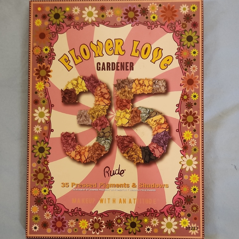 💄 RUDE Flower Love- "Gardener" 35 Color Eye Shadow Palette